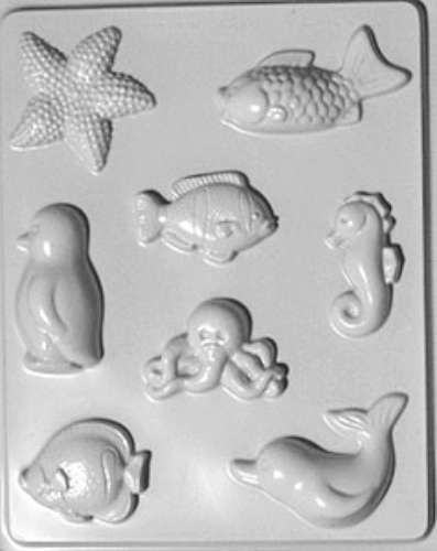 Sea Creatures Themed Chocolate Mould - Click Image to Close